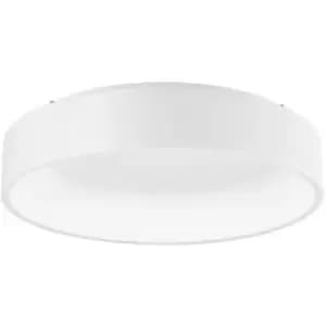 Netlighting Merano Banff 60cm Integrated LED Semi Flush Light Matt White Alumini