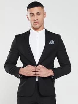 River Island Edward Skinny Jacket Black Size 40 Men