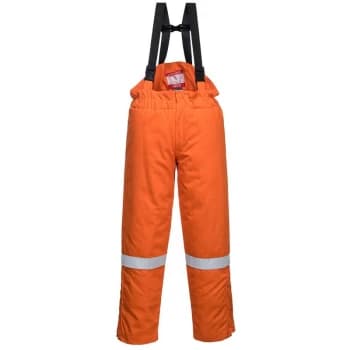Portwest - FR58ORRL - sz L FR Anti-Static Winter Salopettes - Orange