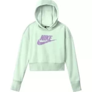 Nike Club Crop Hoody Junior Girls - Green
