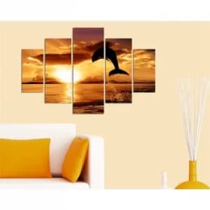 ST124 Multicolor Decorative MDF Painting (5 Pieces)