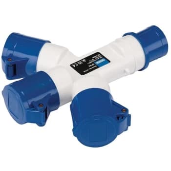 03720 3-Way Splitter 16A 230V - Draper