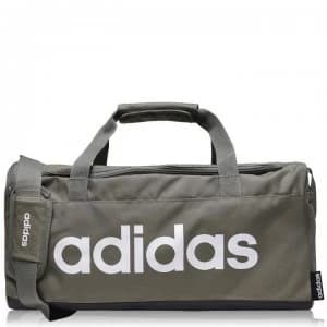 adidas Linear Logo Small Duffel Bag - Green/White