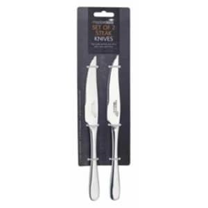 KitchenCraft MasterClass Steak Knives Stainless Steel 22.5cm Set of 2