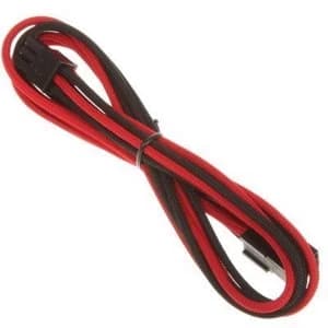 BitFenix Alchemy 6pin PCIe Extension 45cm - sleeved black/red/black