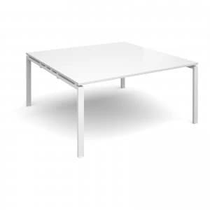 Adapt II Boardroom Table Starter Unit 1600mm x 1600mm - White Frame w