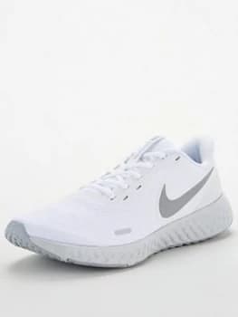 Nike Revolution 5 - White/Grey, Size 10, Men