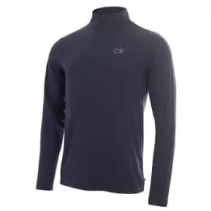 Calvin Klein NEWPORT HALF ZIP - Navy Marl - L