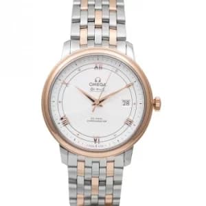 De Ville Prestige Co-Axial 39.5mm Automatic Silver Dial Red Gold Mens Watch