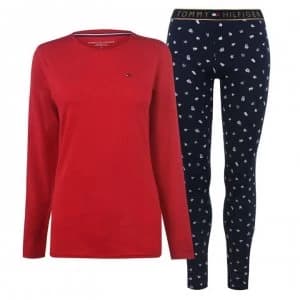 Tommy Bodywear Long Sleeve Gold Band Pyjama Set - TangoRd/Navy