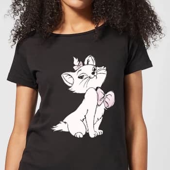 Disney Aristocats Marie Womens T-Shirt - Black - M