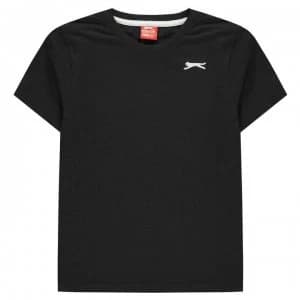 Slazenger Plain T Shirt Junior Boys - Navy