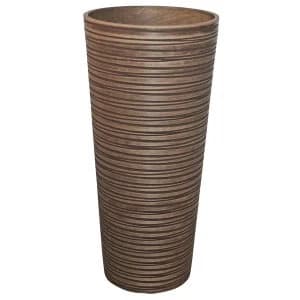 Charles Bentley Garden Fibreclay Plant Pot Large - Brown
