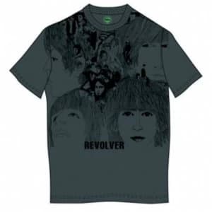 The Beatles Revolver Mens Charcoal Grey T Shirt X Large