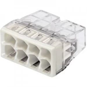 Screw terminal rigid: 0.5-2.5 mm² Number of pins: 8 WAGO 50 pc(s) Transparent, Light grey