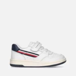 Tommy Hilfiger Kids Stripe Faux Leather Trainers - UK 11 Kids