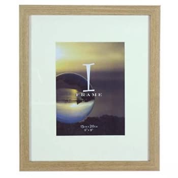 6" x 8" - iFrame Light Oak Wood Finish Frame with Mount