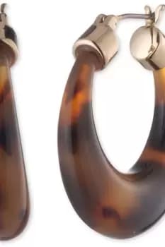 Ladies Lauren Ralph Lauren PE 27MM HOOP- GLD/TORTOISE Earrings 14G00394