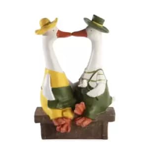 Penny & Percy Duck Garden Ornaments M&W