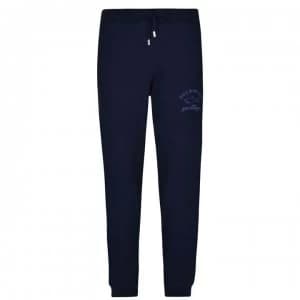 Paul And Shark Logo Jogging Bottoms - Navy/Grey