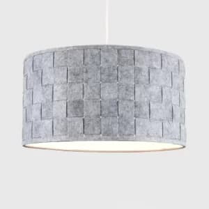 XL Monza Weaved Pendant Shade in Grey