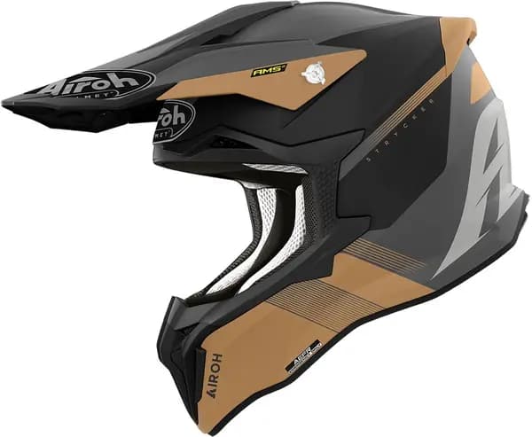 Airoh Strycker Blazer Gold Matt Offroad Helmet Size L
