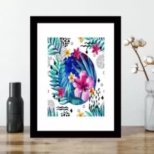 SC615300041 Multicolor Decorative Framed MDF Painting