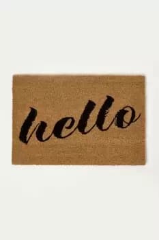 Hello Coir Doormat 60 x 40 cm