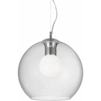 Ideal Lux Lighting - Ideal Lux Nemo Clear - 1 Light Medium Globe Ceiling Pendant Clear, E27