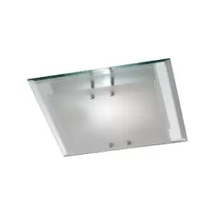 Ceiling lamp Mira Chrome polished 2 bulbs 8,5cm