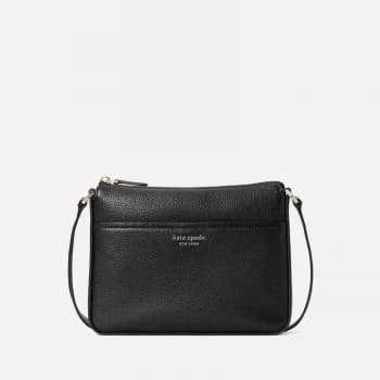 Kate Spade New York Womens Run Around Medium Cross Body Bag - Black