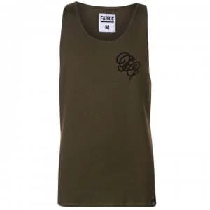 Fabric Embroidered Vest - Khaki