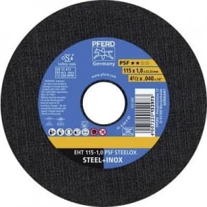 PFERD EHT 115-1,0 PSF STEELOX (10) 61730110 Cutting disc (straight) 115mm 10 pc(s)