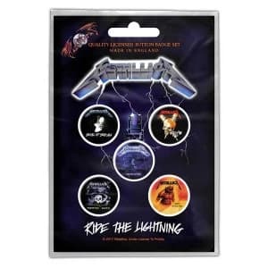 Metallica - Ride the Lightning Button Badge Pack