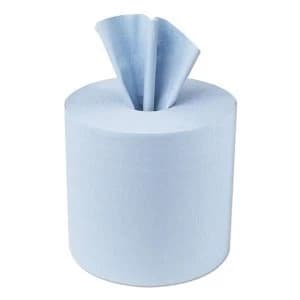 5 Star Facilities Centrefeed Tissues Refill for Jumbo Dispenser Single ply L300m x W200mm Blue Pack of 6