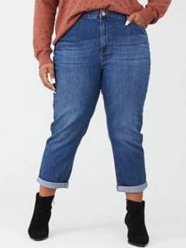 Oasis Curve Curve Boyfriend Jeans - Dark Wash