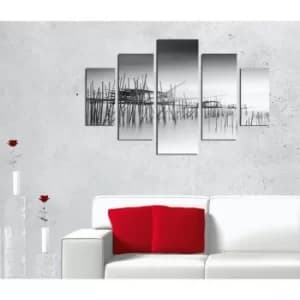 ST243 Multicolor Decorative MDF Painting (5 Pieces)