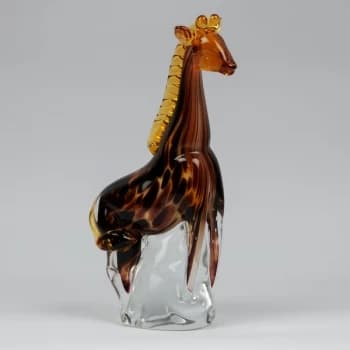 Objets d'Art Glass Ornament - Giraffe