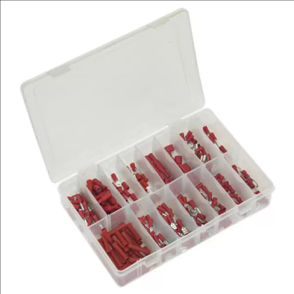 Genuine SEALEY AB039RT Crimp Terminal Assortment 260pc Red