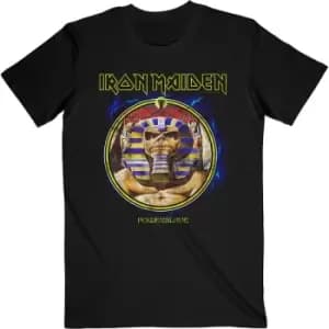 Iron Maiden - Powerslave Mummy Circle Unisex XX-Large T-Shirt - Black