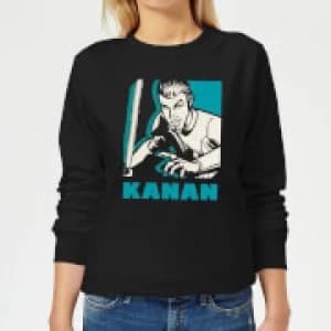 Star Wars Rebels Kanan Womens Sweatshirt - Black
