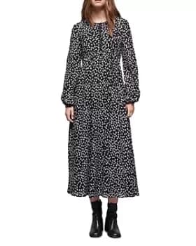 The Kooples Daisy Dots Printed Midi Dress