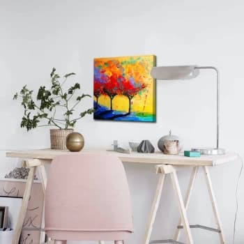 4545ABSC - 025 Multicolor Decorative Canvas Painting