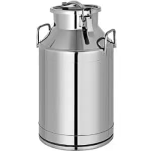 VEVOR Stainless Steel Milk Can Pail Bucket Tote Jug 50L/13.25 Gallon Milk Churn Can Canister Milk Pot Bucket Stainless Steel Milk Can with Sealed Lid
