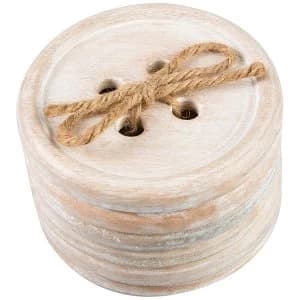 Sass & Belle Wooden Button (Set of 6) Coasters
