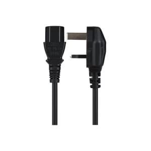 Maplin Power Lead IEC C13 Female Plug to UK 3 Pin Plug 13amp - Cable 1m