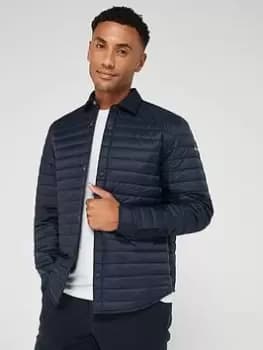 Boss Olson Padded Relaxed Fit Shirt - Dark Blue