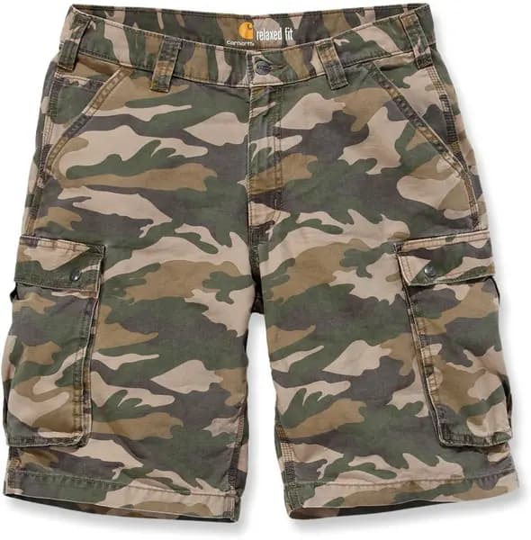 Carhartt Rugged Cargo Camo Shorts, green-brown, Size 30