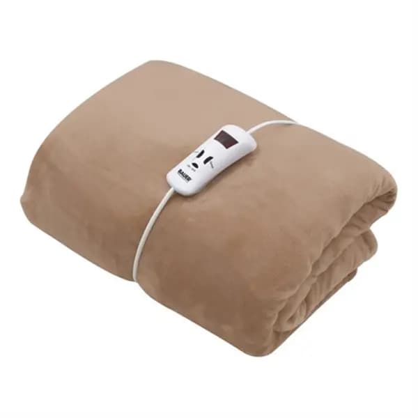 Bauer Luxury Soft Touch Heated Throw - Beige 120x160cm