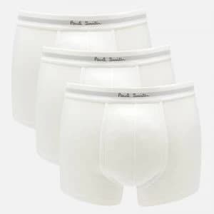 Paul Smith Mens 3 Pack Trunks - White - L